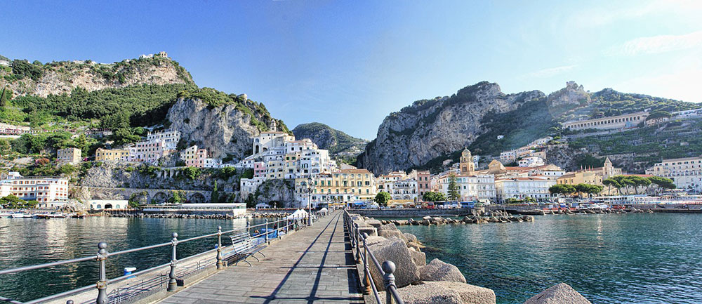 Coastline on the Amalfi Coast