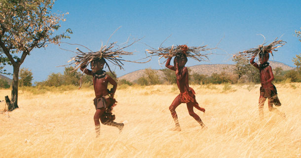 Himba boys, Kaokoveld