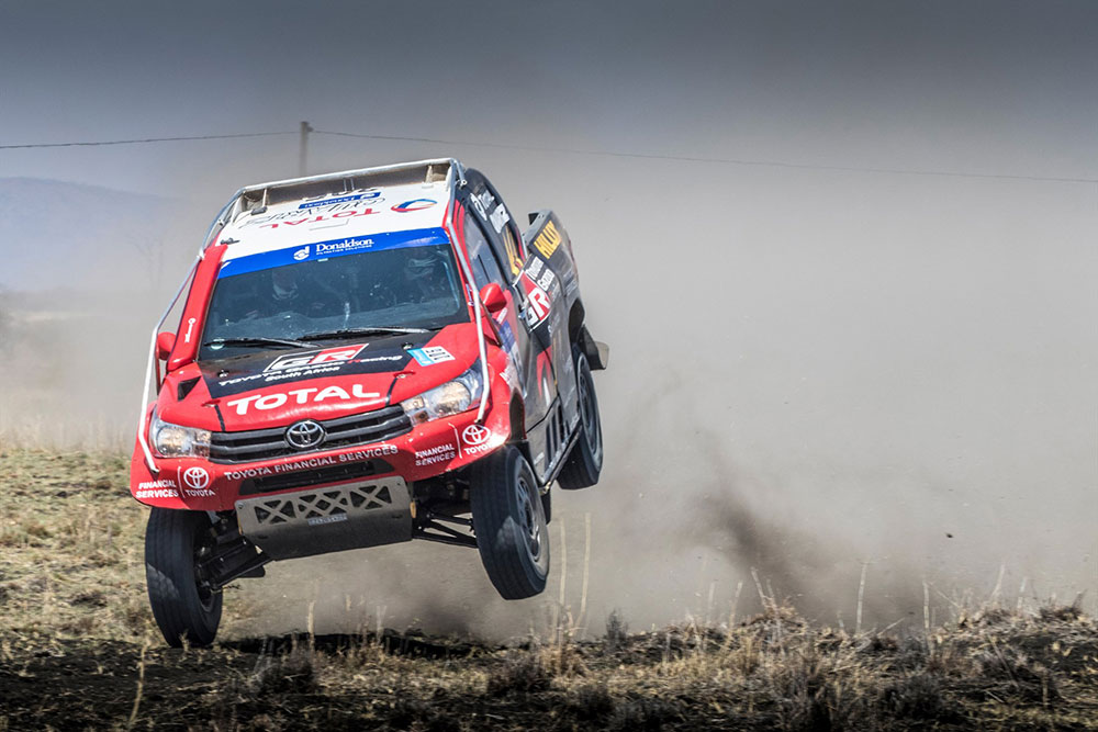 Dakar testing continues for Toyota at the Atlas Copco 450